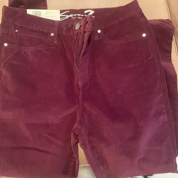 Womens Skinny Corduroy Pants - Picture 2 of 5